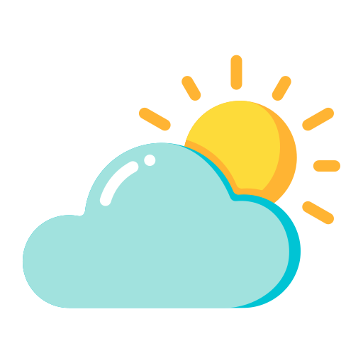 partly cloudy